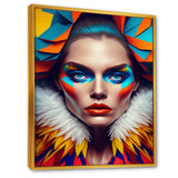 Colorful Sensual Woman In Fur Coat I