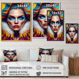 Colorful Sensual Woman In Fur Coat I