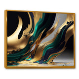Green And Gold Agate II - Modern Wall Art Prints