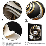 Liquid White Stained Glass V - Modern Wall Art Prints