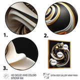 Liquid White Stained Glass V - Modern Wall Art Prints