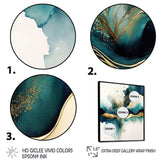 Teal And Gold Abstract Expression III - Modern Wall Art Prints