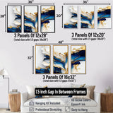Colorful Wildflowers Meadow Blooms I - Multi-Panels Set of 3