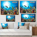 Colorful Coral Reef with Fishes