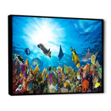 Colorful Coral Reef with Fishes