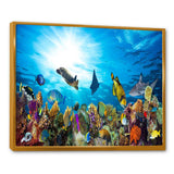 Colorful Coral Reef with Fishes