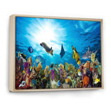 Colorful Coral Reef with Fishes