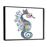 Colorful Seahorse Watercolor