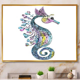 Colorful Seahorse Watercolor