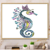 Colorful Seahorse Watercolor