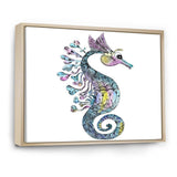 Colorful Seahorse Watercolor