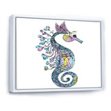 Colorful Seahorse Watercolor