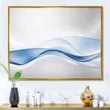 3D Wave of Water Splash Framed Canvas Vibrant Gold - 1.5" Thick