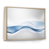 3D Wave of Water Splash Framed Canvas Matte White - 1.5" Thick