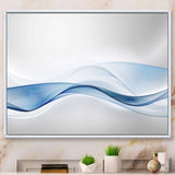 3D Wave of Water Splash Framed Canvas Matte White - 1.5" Thick