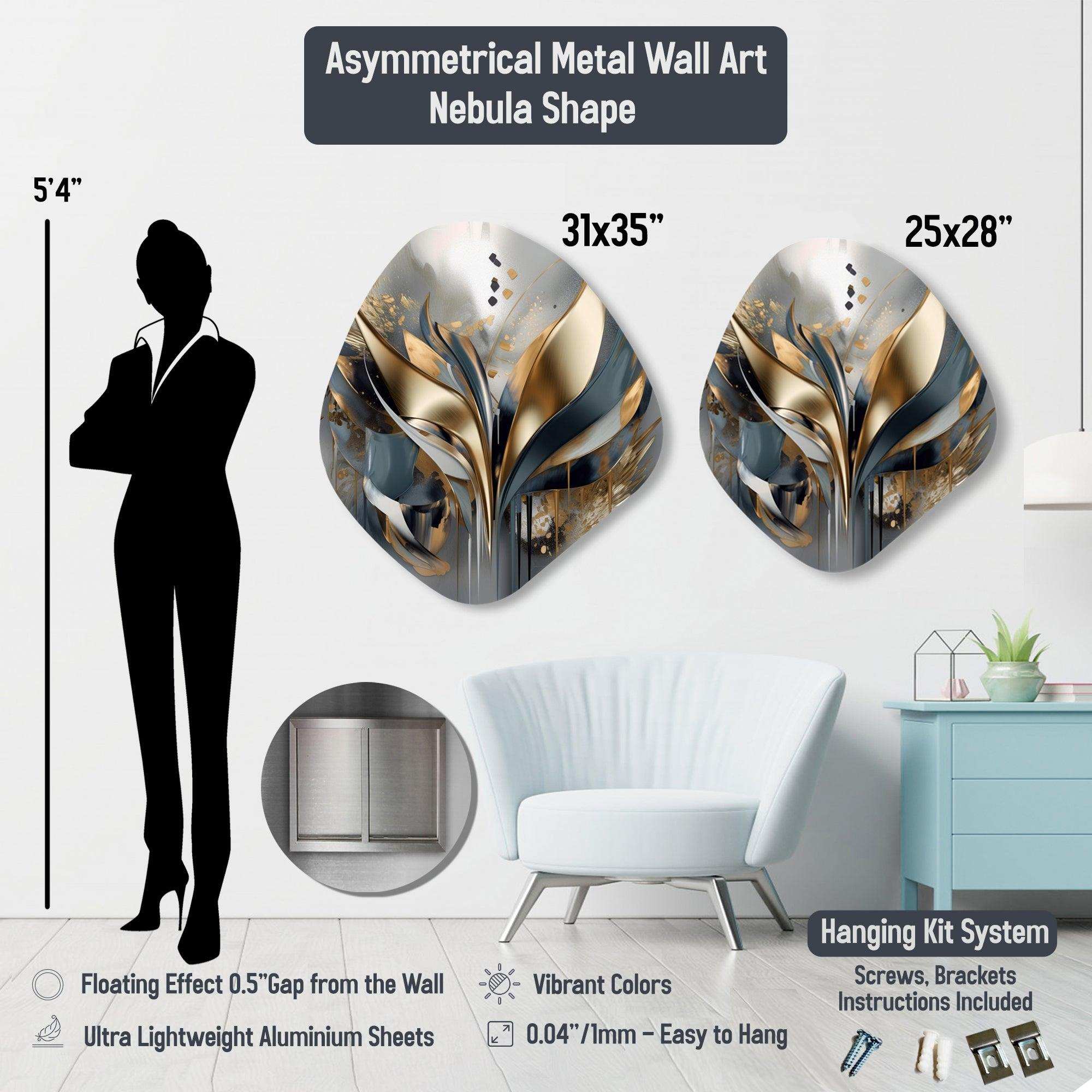 Metamorphic Dance - Asymmetric Metal Wall Art – Designart | Wall Art ...