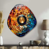 Colorful Vinyl Record Vinyl Mosaic II - Asymmetric Metal Wall Art