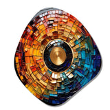 Colorful Vinyl Record Vinyl Mosaic II - Asymmetric Metal Wall Art