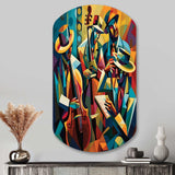 Jazz Performance On Stage I - Asymmetric Metal Wall Art