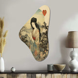 Vintage Oriental Beauty In Nature - Asymmetric Metal Wall Art