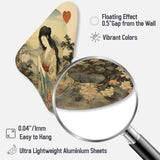 Vintage Oriental Beauty In Nature - Asymmetric Metal Wall Art