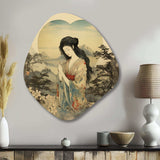 Vintage Oriental Beauty In Nature - Asymmetric Metal Wall Art
