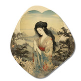 Vintage Oriental Beauty In Nature - Asymmetric Metal Wall Art