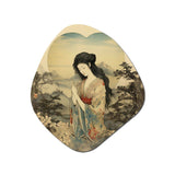 Vintage Oriental Beauty In Nature - Asymmetric Metal Wall Art