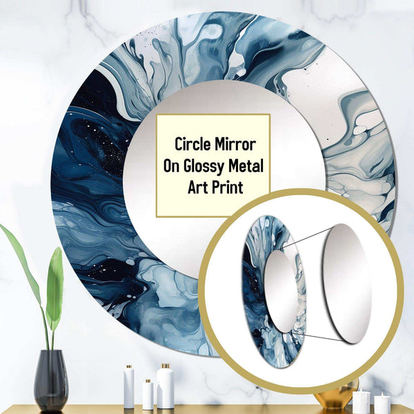 Blue Grey Ethereal Elixir I - Abstract Wall Mirror – Designart | Wall ...