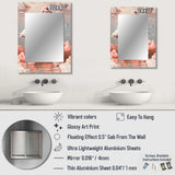Vintage Flamingo Charm - Animal Print Wall Mirror
