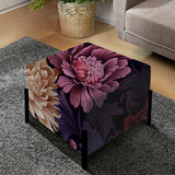 Pink And Purple Bohemian Damask Harmony - Upholstered Bohemian Vanity Stool