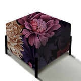 Pink And Purple Bohemian Damask Harmony - Upholstered Bohemian Vanity Stool