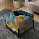 Modern Colorful Eclectic Verve - Upholstered Bohemian Vanity Stool