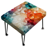 Colorful Playful Polyhedra Wonders - Upholstered Modern Vanity Stool