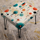 Atomic Age Modern Fusion - Upholstered Eclectic Modern Vanity Stool