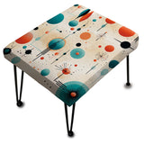 Atomic Age Modern Fusion - Upholstered Eclectic Modern Vanity Stool