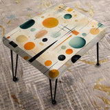 Mcm Abstract Expressions - Upholstered Eclectic Modern Vanity Stool