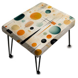 Mcm Abstract Expressions - Upholstered Eclectic Modern Vanity Stool