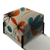 Midcentury Modern Revival - Upholstered Eclectic Modern Vanity Stool