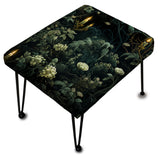 Haunted Nocturne Moody Patterns - Upholstered Modern Vanity Stool