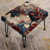 Geisha Grace - Upholstered Bohemian Vanity Stool