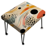 Tribal Essence Polka Dots Pattern - Upholstered Cottage Vanity Stool