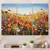 Colorful Wildflowers Meadow Blooms I - Multi-Panels