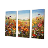Colorful Wildflowers Meadow Blooms I - Multi-Panels