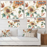 Orange and Cream Cottage Flowers Twig