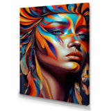 Dynamic Feather Woman Portrait IV