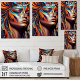 Dynamic Feather Woman Portrait IV