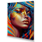 Dynamic Feather Woman Portrait V