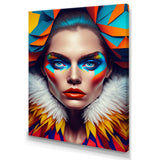 Colorful Sensual Woman In Fur Coat I