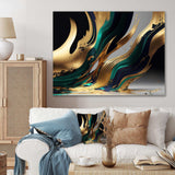 Green And Gold Agate II - Modern Wall Art Prints